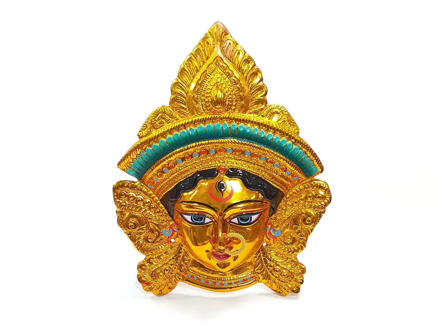 Gold Kali Maa Durga face