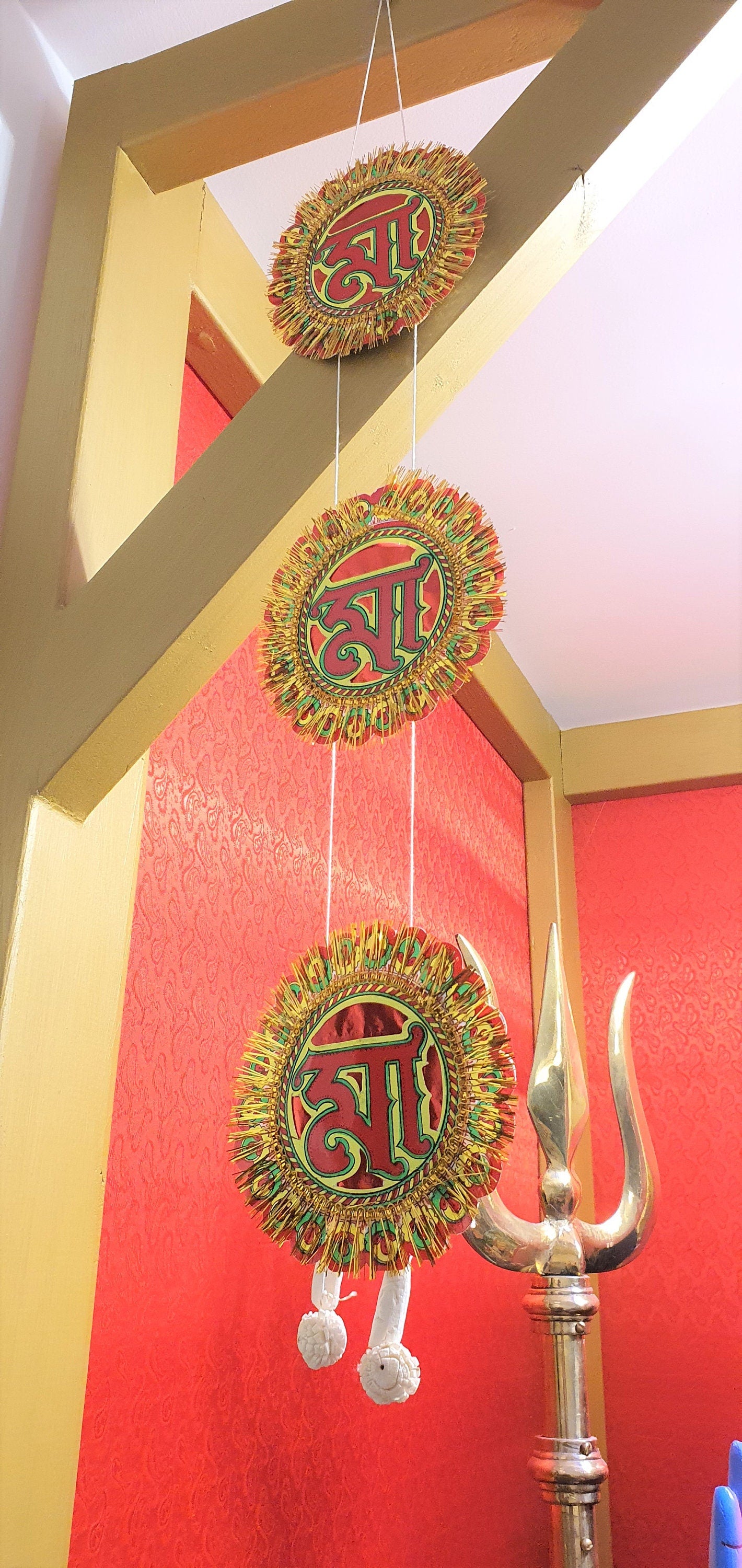 Jai Maa Kali Chandmala , 2 x For Decoration/Pooja/Puja Prayer Purposes