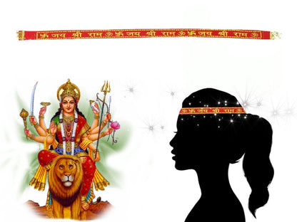 Jai Mata Di Hail Mother Goddess headband
