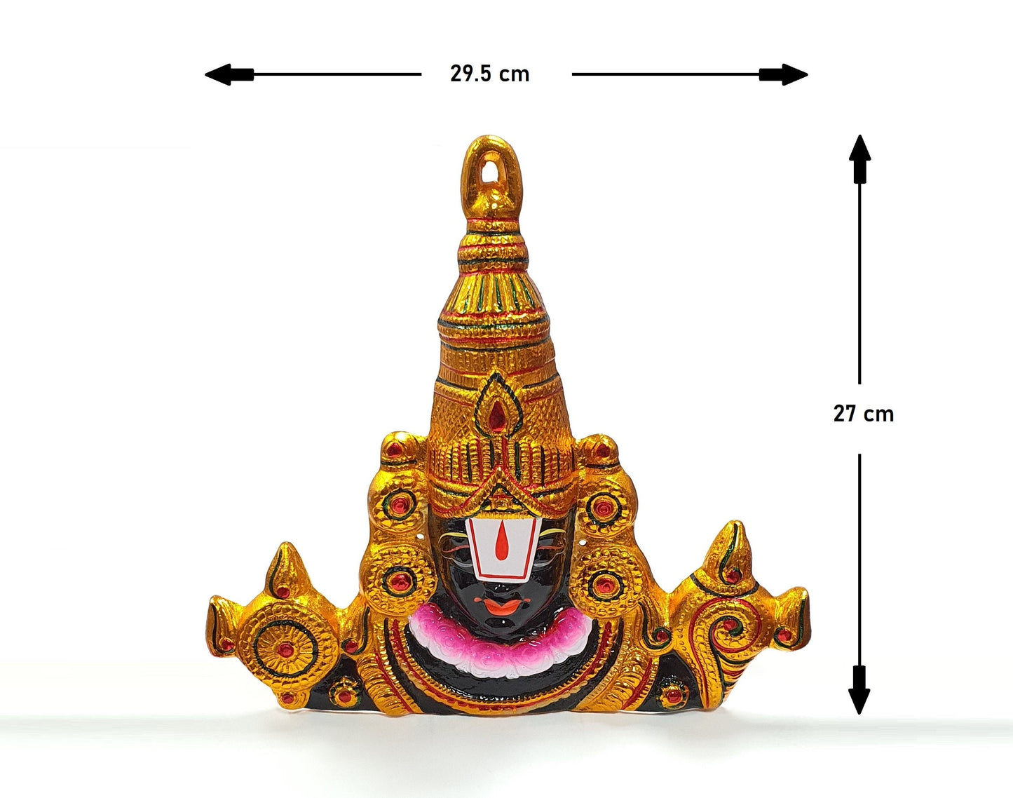 Rare Large Lord Balaji Wall Hanging Face , Solid Alloy