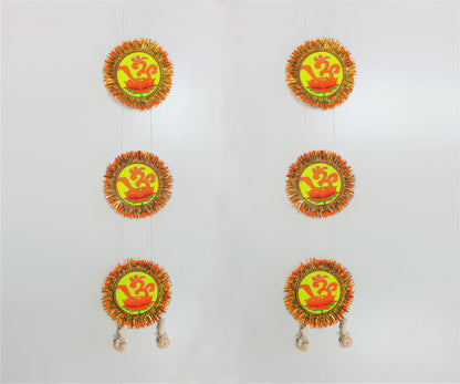 Om Logo Chandmala , 2 x For Decoration/Pooja/Puja Prayer Purposes