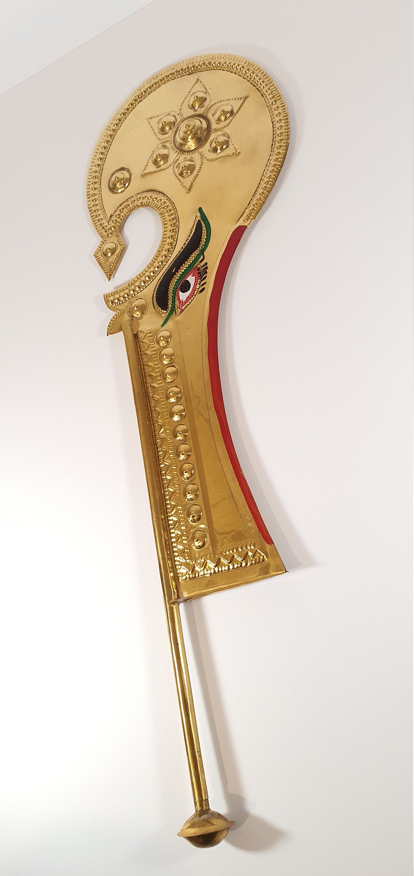 Goddess Kali Scythe , Brass Sickle shaped weapon