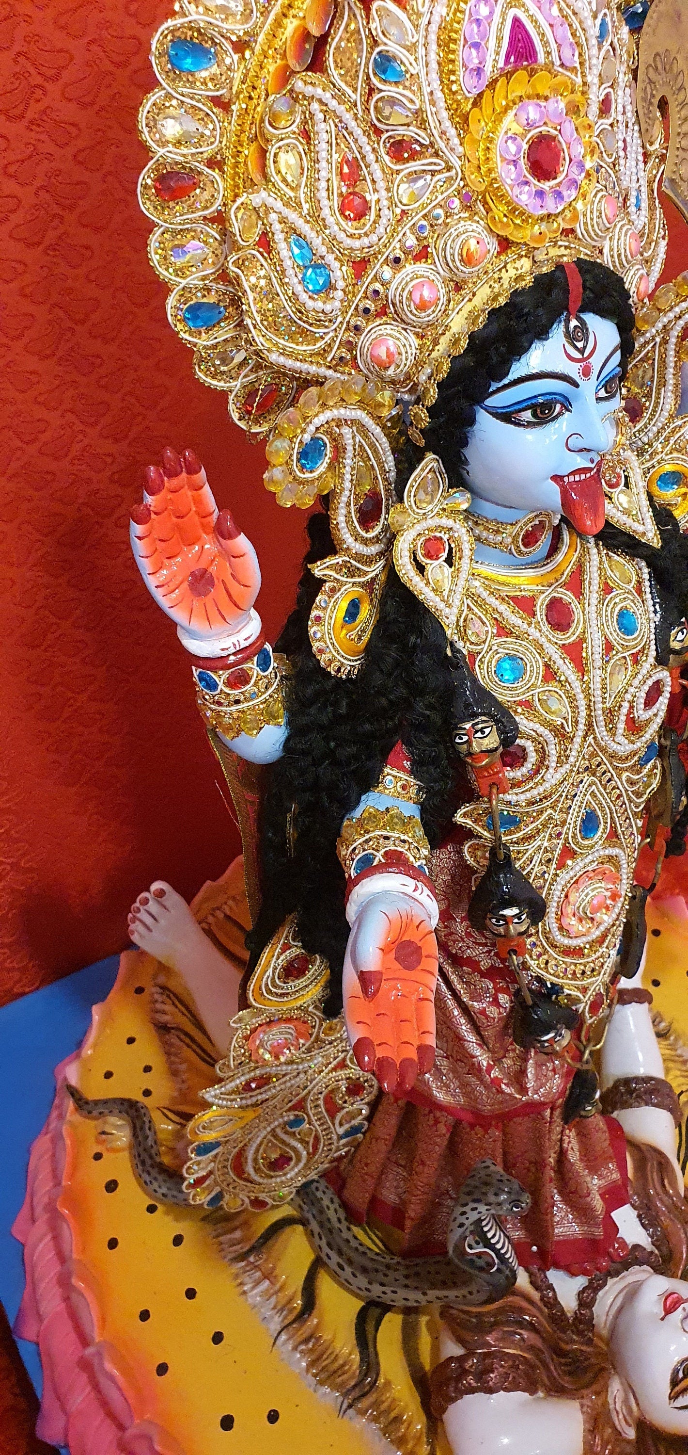 Rare Custom Hand Made Large Kali Maa/Mata Statue. 1 of a kind