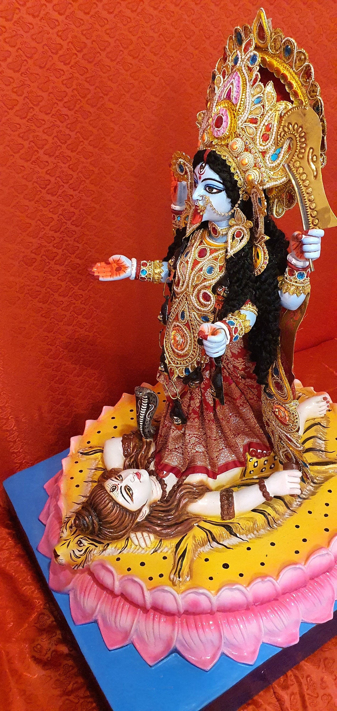 Rare Custom Hand Made Large Kali Maa/Mata Statue. 1 of a kind.