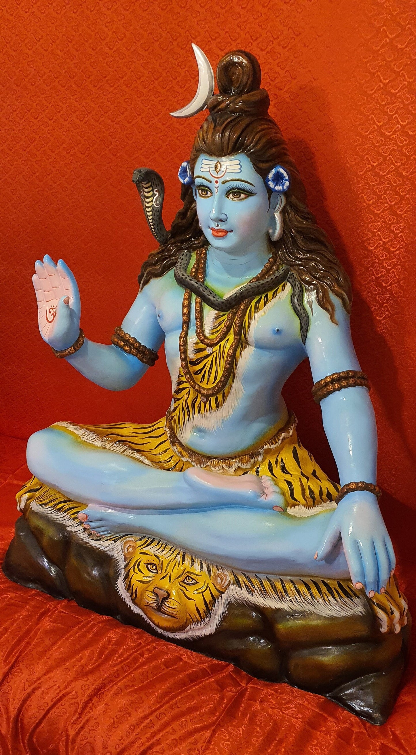 Rare Custom Hand Made Extremely Large Lord Shiva/Shiv Ji Statue. 1 of a kind.