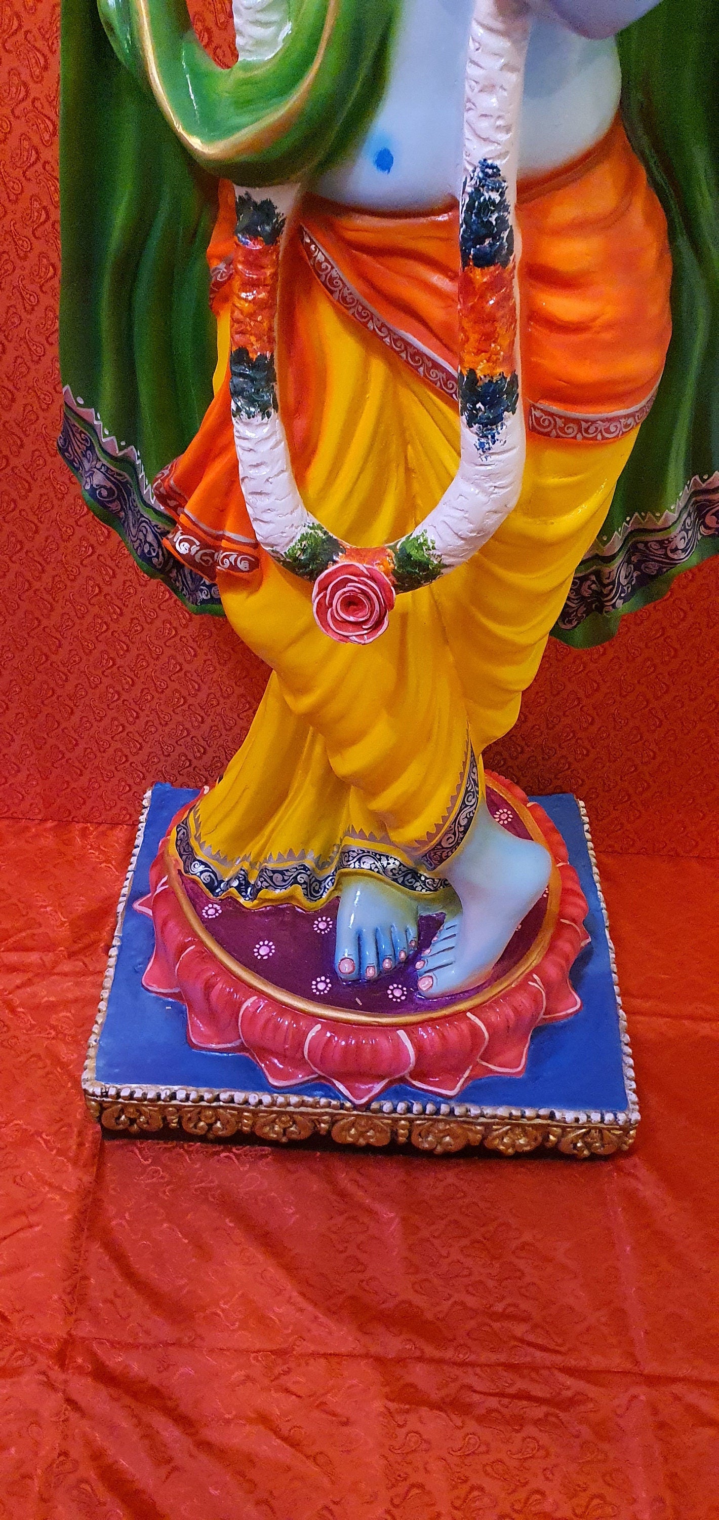 Rare Custom Hand Made Extremely Large Lord Krishna Statue. 1 of a kind.