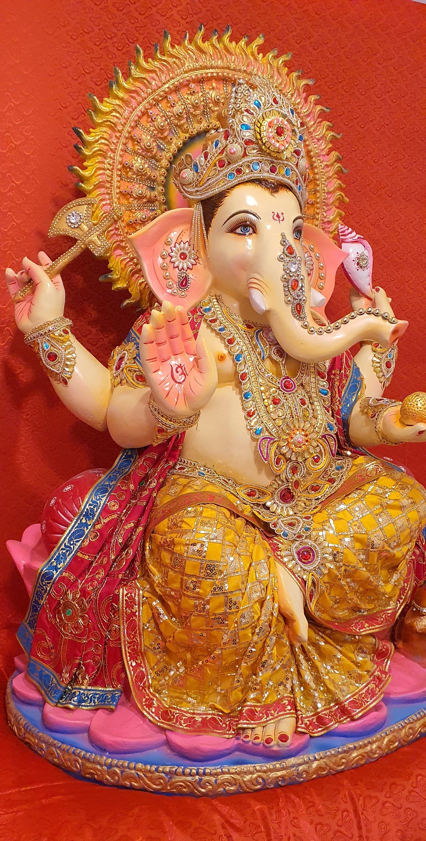 Rare Custom Hand Made Extremely Large Lord Ganesh Statue. 1 of a kind.