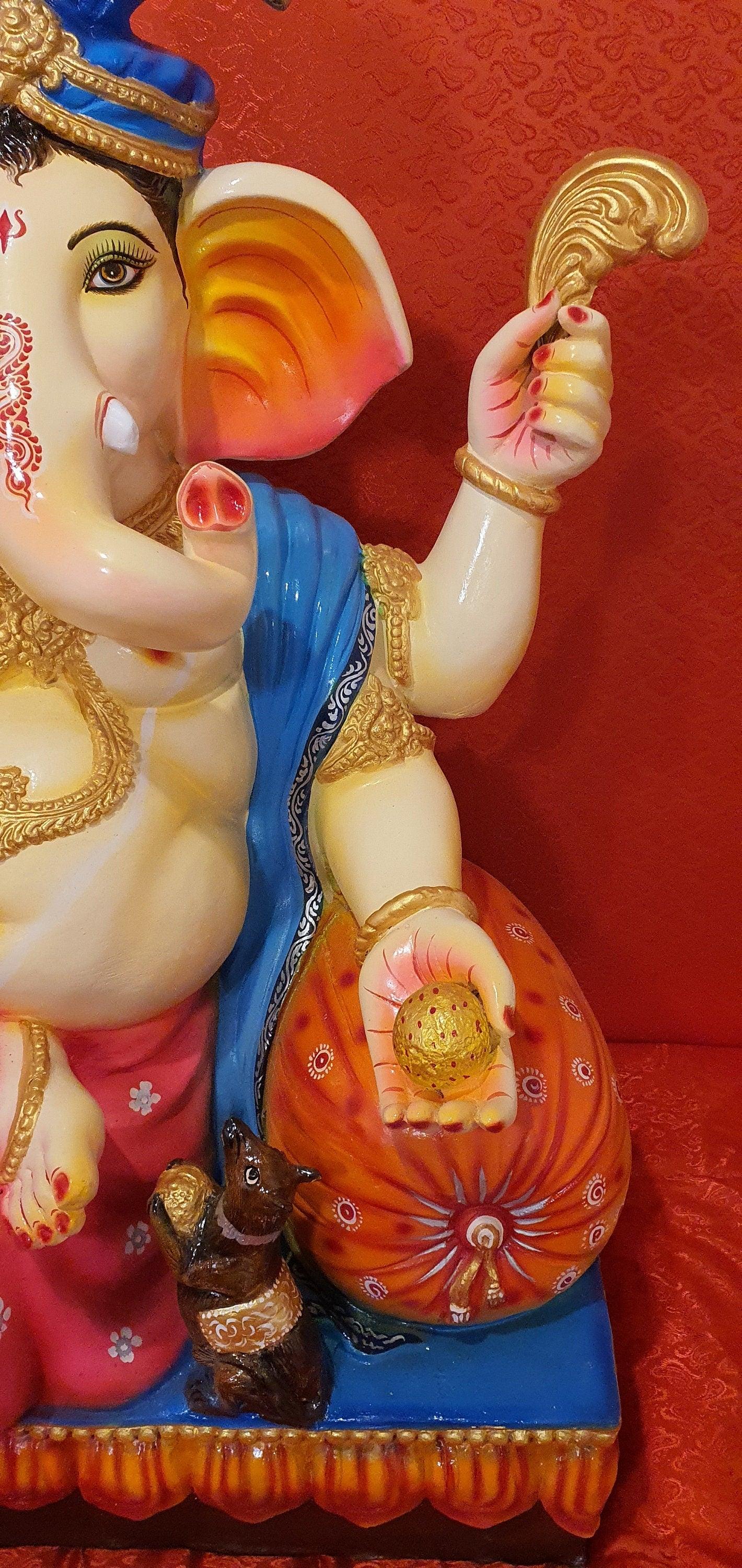 Rare Custom Hand Made Extremely Large Lord Ganesh Statue. 1 of a kind.