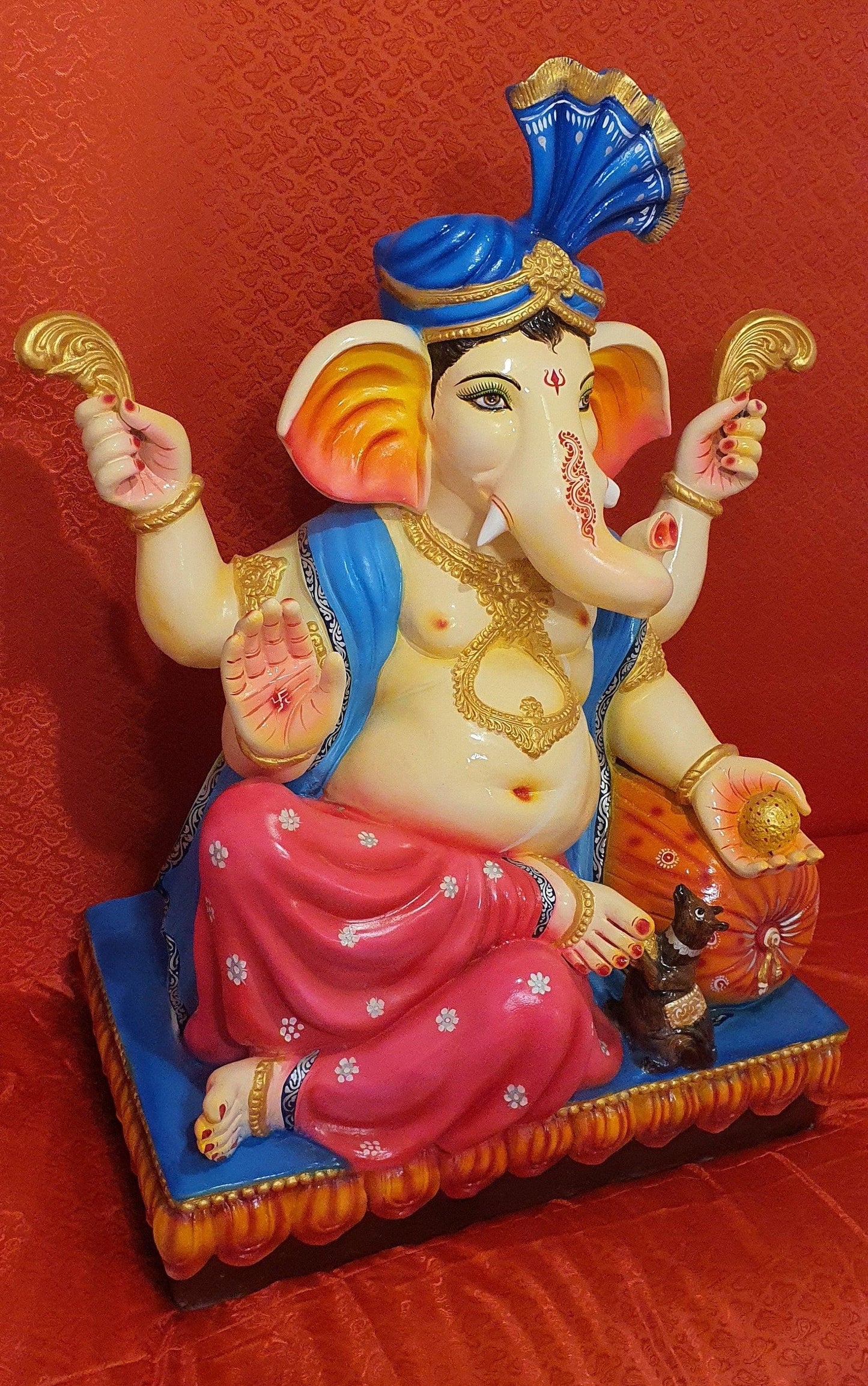 Rare Custom Hand Made Extremely Large Lord Ganesh Statue. 1 of a kind.