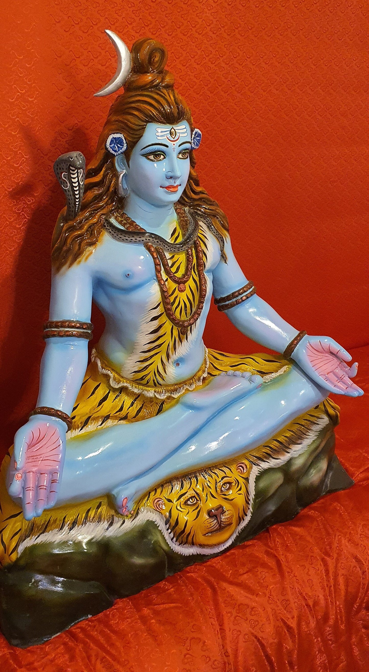 Rare Custom Hand Made Extremely Large Lord Shiva/Shiv Ji Statue. 1 of a kind.