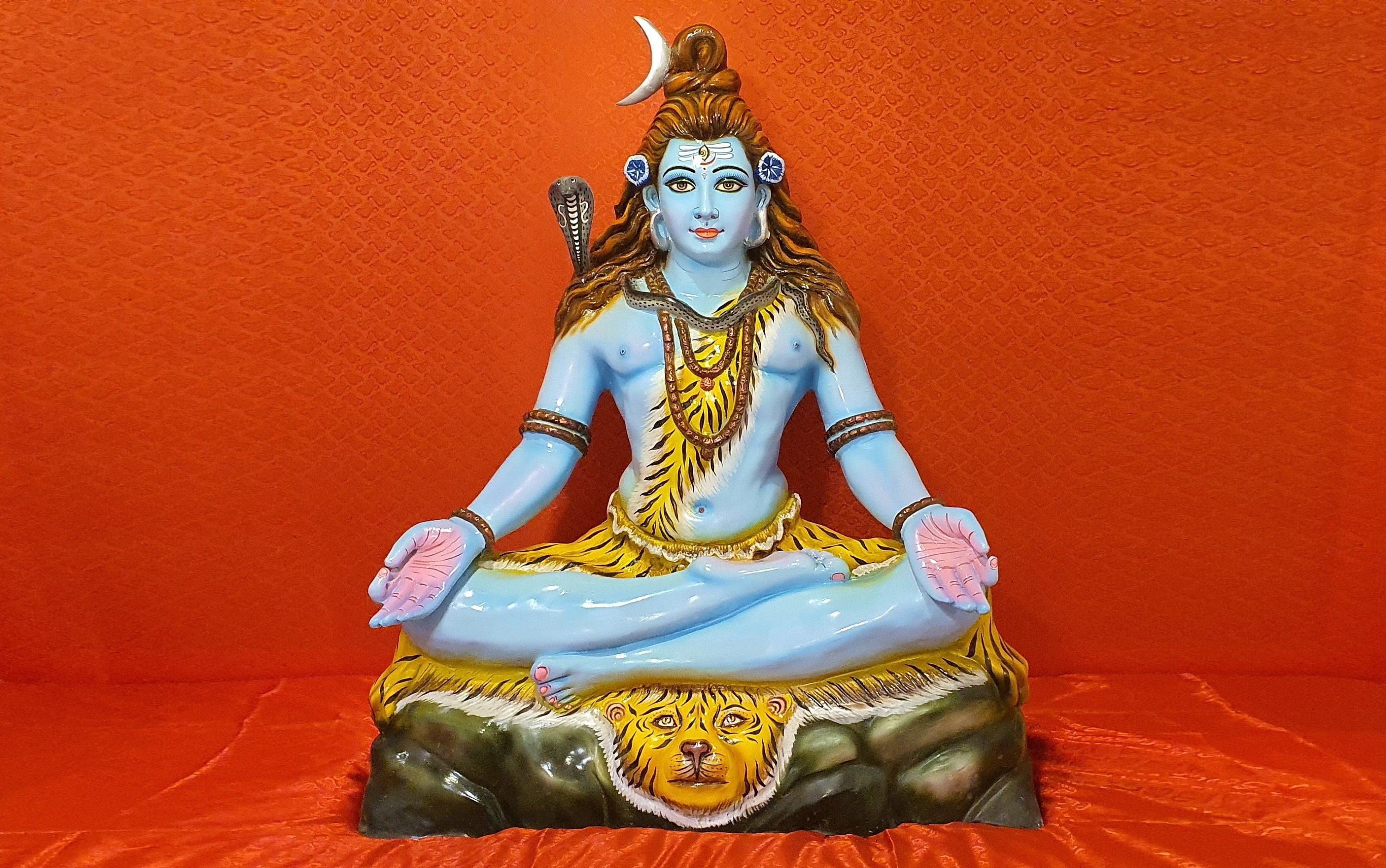 Amazon.com: AapnoCraftAntique Shiva Brass Statue Shiva Blessing  Sculpture/Figurine Large Showpiece Idols for Home Decor & Gifts : Home &  Kitchen