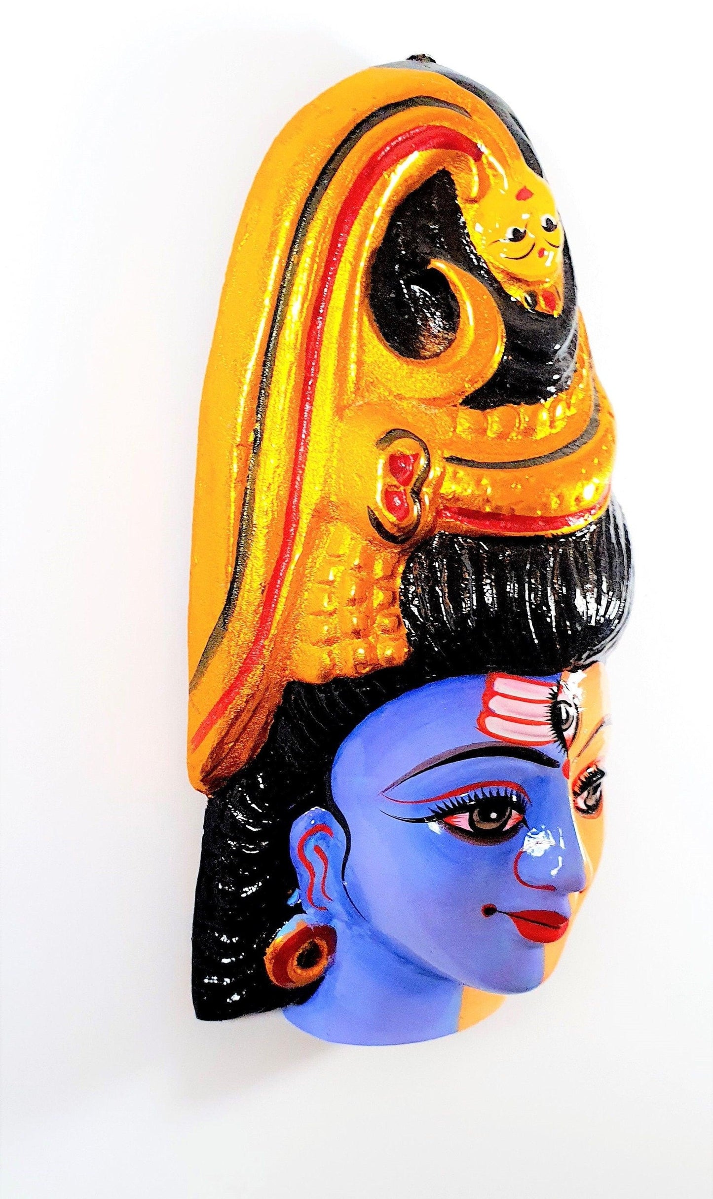 Rare Ardhanarishvara, Shiva/Parvati Wall Hanging Face