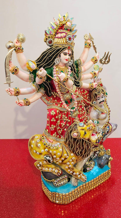 Large Rare decorated Goddess Durga Statue