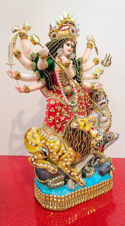 Large Rare decorated Goddess Durga Statue